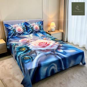 Premium 3D Home Collection - Azure Rose