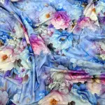 Charunir Exclusive Digital Collection Super King Size Satin Soft Cotton Bedsheet - luxury garden