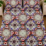 Charunir Exclusive Digital Collection Super King Size Satin Soft Cotton Bedsheet - Crystal garden
