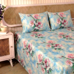 Charunir Exclusive Digital Collection Super King Size Satin Soft Cotton Bedsheet