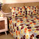 Charunir Exclusive Digital Collection Super King Size Satin Soft Cotton Bedsheet