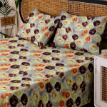 Charunir Exclusive Digital Collection Super King Size Satin Soft Cotton Bedsheet