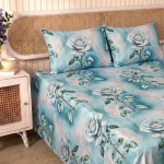 Charunir Exclusive Digital Collection Super King Size Satin Soft Cotton Bedsheet