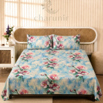 Charunir Exclusive Digital Collection Super King Size Satin Soft Cotton Bedsheet