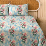 Charunir Exclusive Digital Collection Super King Size Satin Soft Cotton Bedsheet