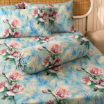 Charunir Exclusive Digital Collection Super King Size Satin Soft Cotton Bedsheet