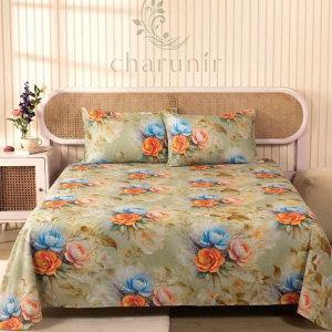 Charunir Exclusive Digital Collection Super King Size Satin Soft Cotton Bedsheet