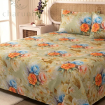 Charunir Exclusive Digital Collection Super King Size Satin Soft Cotton Bedsheet