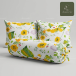 Charunir Pure Cotton Soft Fabric King Size Bedsheet | Luxury Floral Print Export Quality