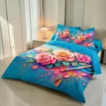 Charunir China Luxury Panel Soft Cotton King Size Bedsheet Set