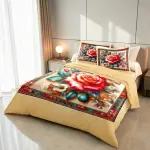 Charunir China Luxury Panel Soft Cotton King Size Bedsheet Set