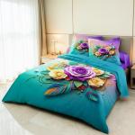 Charunir China Luxury Panel Soft Cotton King Size Bedsheet Set